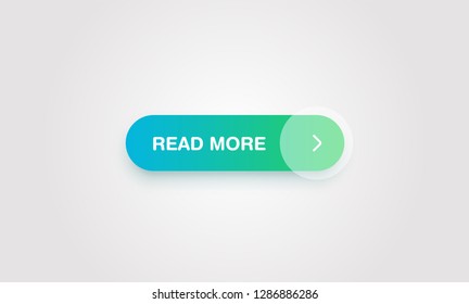 Colorful shiny and clean button for websites and online usage, vector illustration