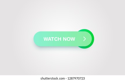 Colorful shiny and clean button for websites and online usage, vector illustration