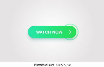 Colorful shiny and clean button for websites and online usage, vector illustration