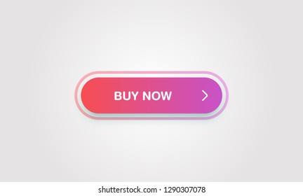 Colorful shiny and clean button for websites and online usage, vector illustration