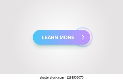Colorful shiny and clean button for websites and online usage, vector illustration