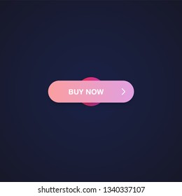 Colorful shiny and clean button for websites and online usage, vector illustration