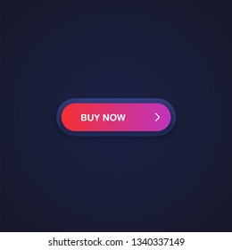 Colorful shiny and clean button for websites and online usage, vector illustration