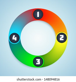 Colorful Shiny Infographic Elements. Vector Illustration.