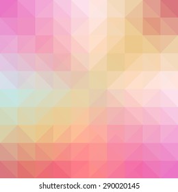 colorful shiny polygon, triangle, background, vector illustration.