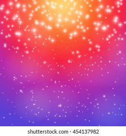 Colorful Shiny Smooth Gradient Color Natural Wallpaper Background. Vector Illustration EPS10