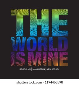 Colorful Shirt Design with Slogan