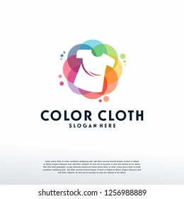 Colorful Shirt Logo Vector, Cloth Fashion Logo Designs Template, Design Concept, Logo, Logotype Element For Template