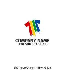 colorful shirt logo vector royalty free element