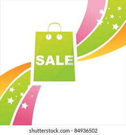 colorful shopping background