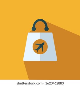 colorful shopping bag flat vector icon - ui icon vector
