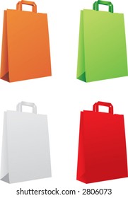 Colorful Shopping Bags created as vector art