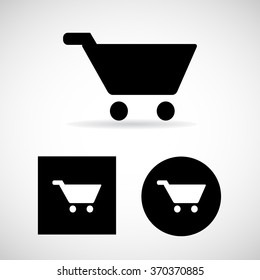 Colorful Shopping Cart Icons Set Vector EPS10, Great for any use.