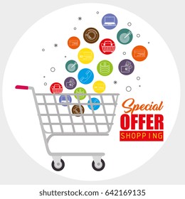 Colorful shopping design