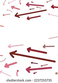 Patrones coloridos de la línea de señas sobre el vector de fondo blanco, ilustraciones, espacio para texto, espacio para copiar el papel de pared, artes de impresión, decoración de pared