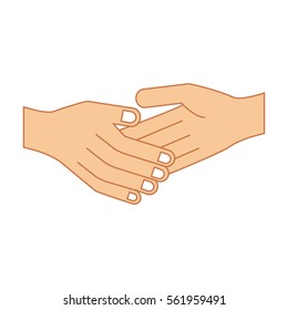  colorful silhouette with greeting of hand