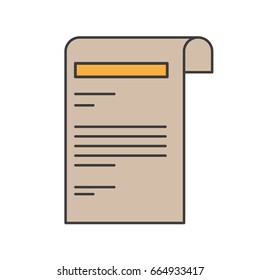 colorful silhouette of sheet with text vector illustration