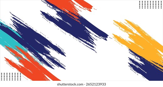 Colorful silhouette style design, grunge. Design concept to celebrate national sports day of badminton and basketball. Sports Background