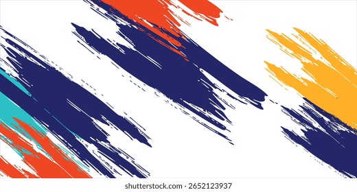 Colorful silhouette style design, grunge. Design concept to celebrate national sports day of badminton and basketball. Sports Background