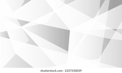 Patrón de forma geométrica gris plateado colorido. Resumen Fondo Polígono. Fondo de escritorio de la bandera tecnológica. Ilustración vectorial