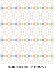 Colorful, simple, abstract and geometric pattern design background. Pattern graphic used for wallpaper, tile, fabric, textile, interior.