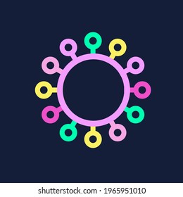 Colorful and simple corona vectors