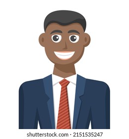 Colorful simple flat vector of business man, icon or symbol, people concept vector illustration.