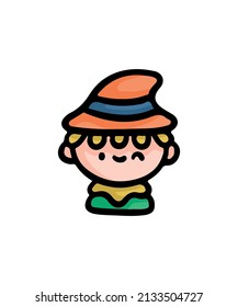 Colorful and simple halloween costume design