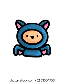 Colorful and simple halloween costume design