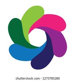Colorful simple logo vector