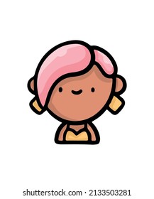 Colorful and simple person design