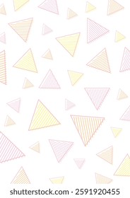 Colorful and simple shapes and stripes background illustration