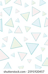 Colorful and simple shapes and stripes background illustration