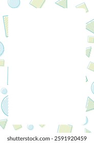 Colorful and simple shapes and stripes background illustration