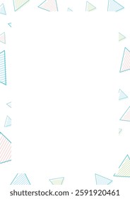 Colorful and simple shapes and stripes background illustration