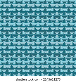 colorful simple vector flat art new bridge and cyan seamless pattern of minimalistic geometric scaly square pattern in japanese style