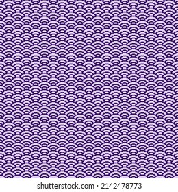 colorido arte simple de píxeles vectoriales patrón sin fisuras de magenta azul de menta minimalista y patrón de ondas de agua japonesas violeta profunda