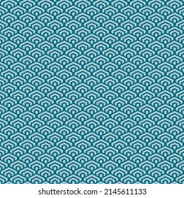 farbenfrohe, einfache Vektorpixelkunst neue Brücke und türkisches nahtloses Muster minimalistischer, geometrischer, skalierbarer Hexagon-Muster im japanischen Stil