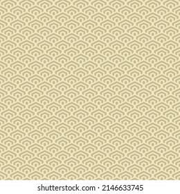 colorful simple vector pixel art beige seamless pattern of minimalistic geometric scaly hexagon pattern in japanese style