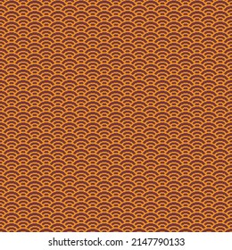 colorido arte simple vectorial píxel patrón sin fisuras de zanahoria minimalista naranja y escalofriante ondas de agua japonesas