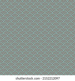 colorido arte simple de píxeles vectoriales patrón sin fisuras de castaño oscuro minimalista y color azul turquesa patrón hexagonal escalonado geométrico al estilo japonés