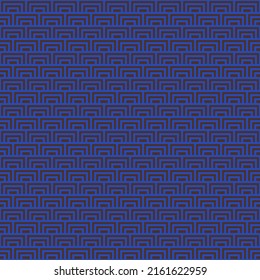 colorful simple vector pixel art seamless pattern of minimalistic denim blue and brown coffee colors geometric abstract brick wall scaly square pattern in japanese style