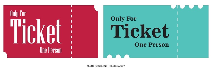Simplicidad colorida en la Ilustración vectorial de entradas para eventos