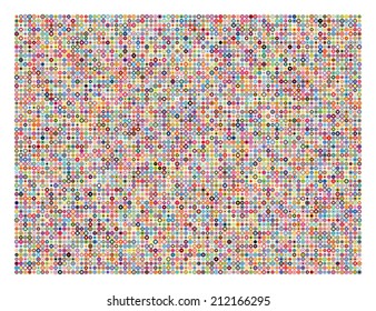 Colorful simplistic mosaic and minimalist abstract vector wallpaper. Round pattern background. 