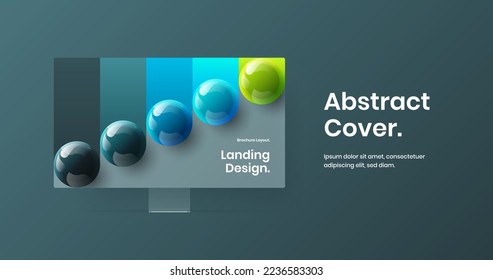 Farbige Website-Bildschirm Vektordesign-Layout. Abstraktes Computerdisplay, Musterbild der Landungsseite.