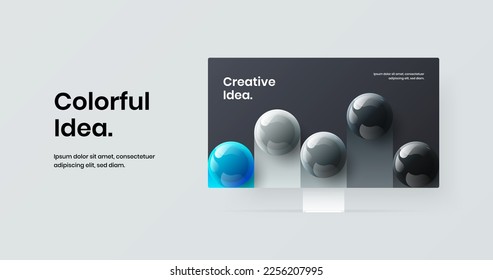 Ilustración de diseño de vectores de pantalla de sitio colorido. Concepto de página de inicio de simulación de pantalla premium.