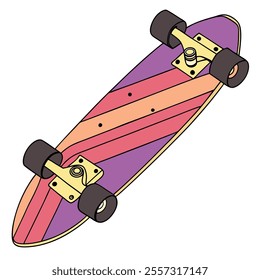 Colorful Skateboard Vector Art Design