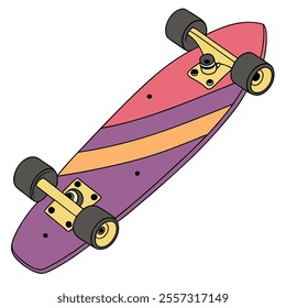 Colorful Skateboard Vector Art Design
