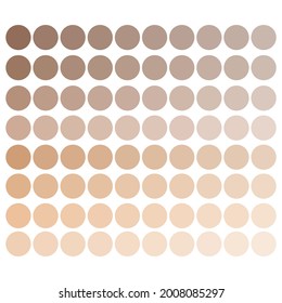 colorful skin tones palette  Beige tones palette  Colorful palette  Pastel color  Vector illustration  Stock image 