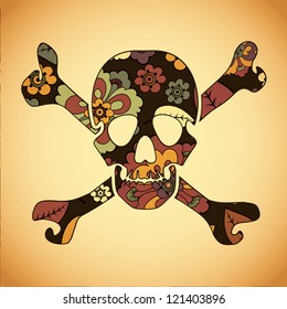 Colorful skull